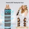 6-in-1 Hair Dryer & Styler: Hot Air Brush, Curling Iron, Automatic Curler, Straightener.