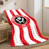 Sheffield United FC Logo Blanket Design print blanket soft and cozy perfect for the living room bed sofa or a nap,gift