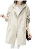 Mountain Size M [Lilly Chocolate] Women's Outerwear, Autumn, Jacket, Parka, Long, Casual, Cover-up, Autumn/Winter, Color Beige,