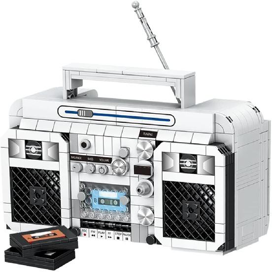 Винтажное мини-радио, конструктор, подарки на Рождество, день рождения, День святого Валентина, День благодарения, украшение стола, подарок с ручным управлением, для взрослых, девочек