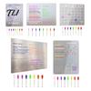 Clear Fridge Whiteboard for Family Acrylic Magnetic Planning Board, Dry Erase Notepad Memo Board Fridge, Decorative Monthly Weekly Daily Meal