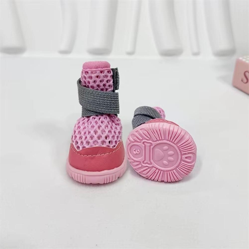 Anti-Slip Small Dog Shoes Breathable Mesh Dog Sandals Fashion Anti-Slip Shoes For Teddy Bichon