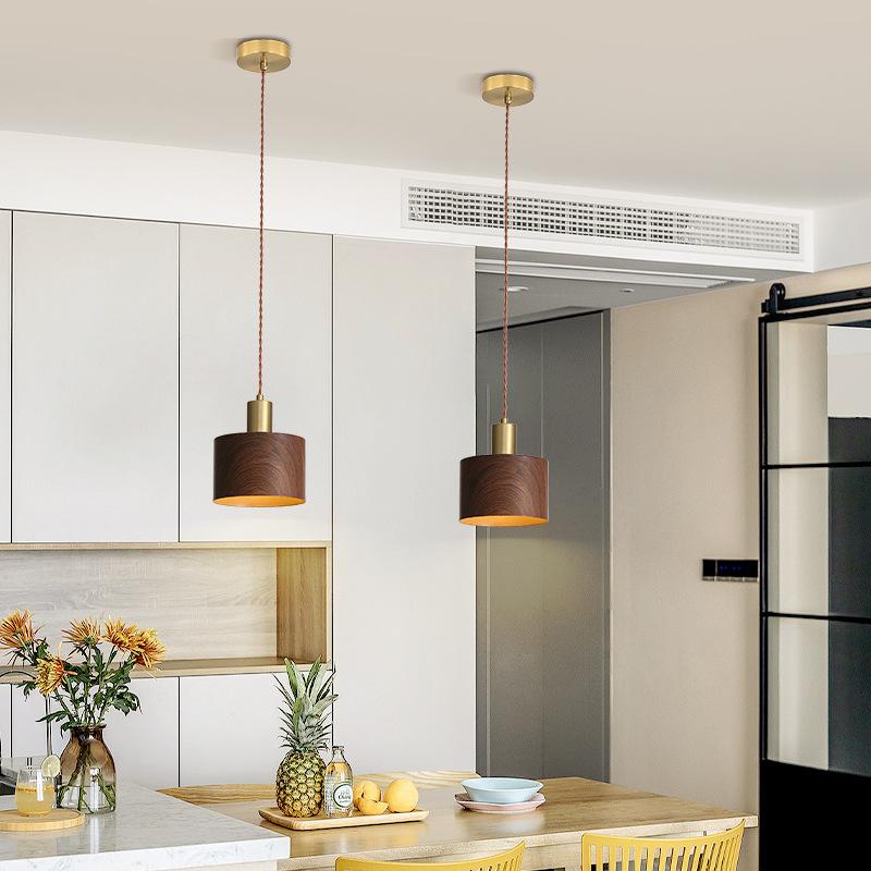 Современная простота Подвесные светильники с рисунком под дерево для гостиной, спальни, ресторана, комнаты, освещение, люстра, светодиодный источник света