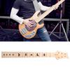 Alomejor Electric Guitar Neck Replacement 22 Frets 24 Inch Unfinished Maple Fretboard