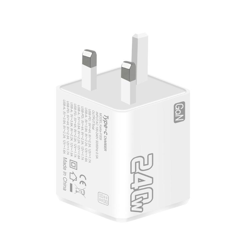 Быстрое зарядное устройство 240 Вт с 8 портами USB C и USB-хабом для зарядки нескольких устройств Компактная зарядная станция Корпус из АБС-пластика