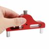95mm Offset Center Scriber, Aluminum Alloy Edge Marking Gauge, Woodworking Center Line Finder Marker, 1mm Measuring Accuracy (Red)