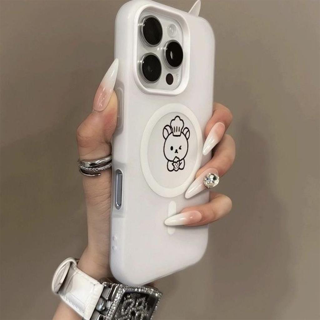 Для iPhone17promax Желейный Магнитный Чехол-трансформер Жидкий Модный Простой Высококлассный Чувство Инс