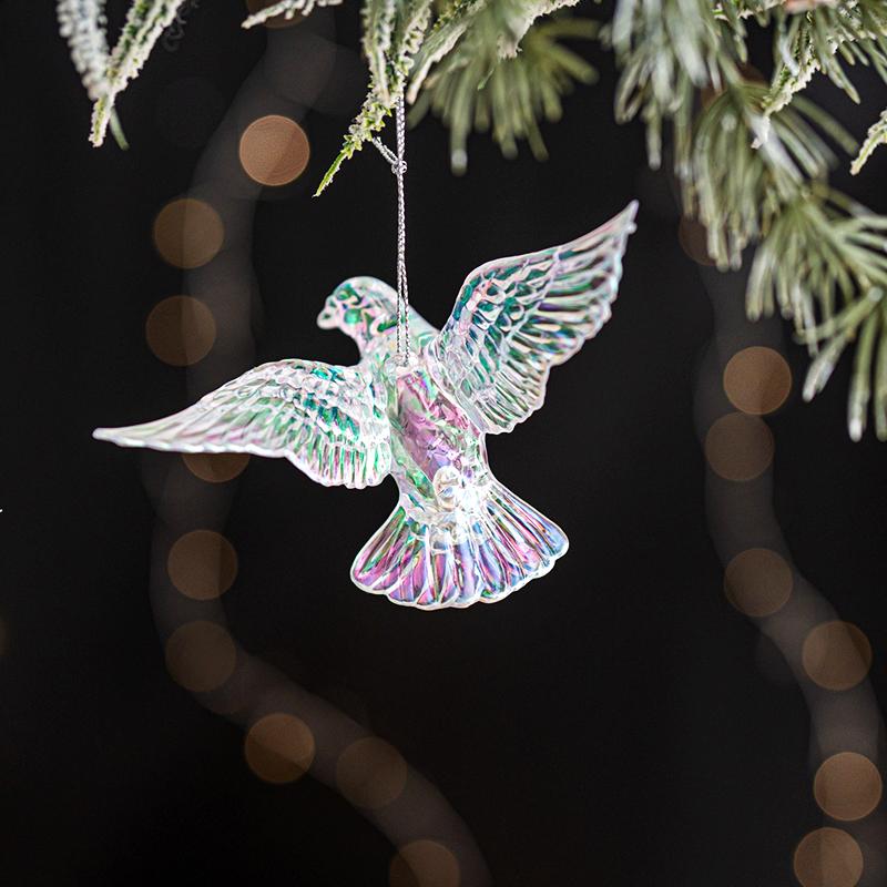 1 шт. Акриловые Подвески на Рождественскую Елку Разных Стилей Кристально Прозрачные Прозрачные Имитация Моделирования Домашнее Украшение Красочная Подвеска