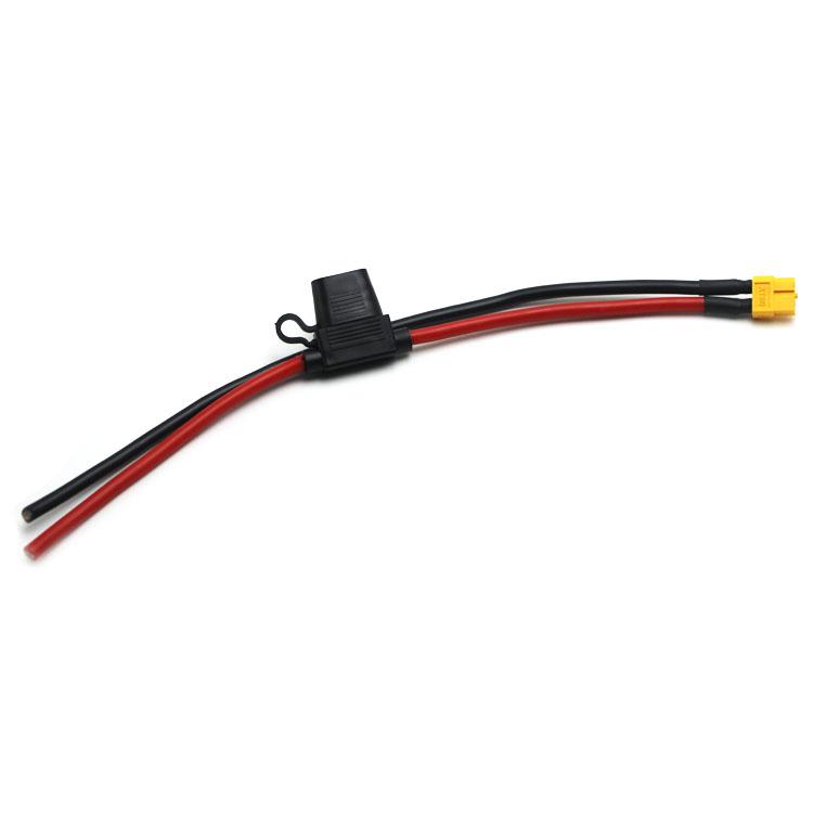 10AWG 12AWG XT60 Male Connector to Fuse Holder with 3A 5A 10A Fuse for Lipo FPV Battery Racing Drone