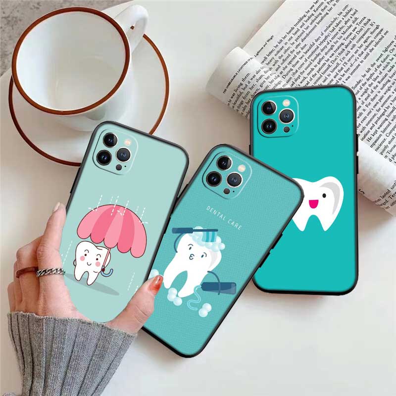 NH43 Teeth Dentist Tooth Case for Samsung A11 A12 A13 A15 A52S A53 A55 A56 A70 A71 A72 A73 F06 F16 F56 S10 Plus S10e