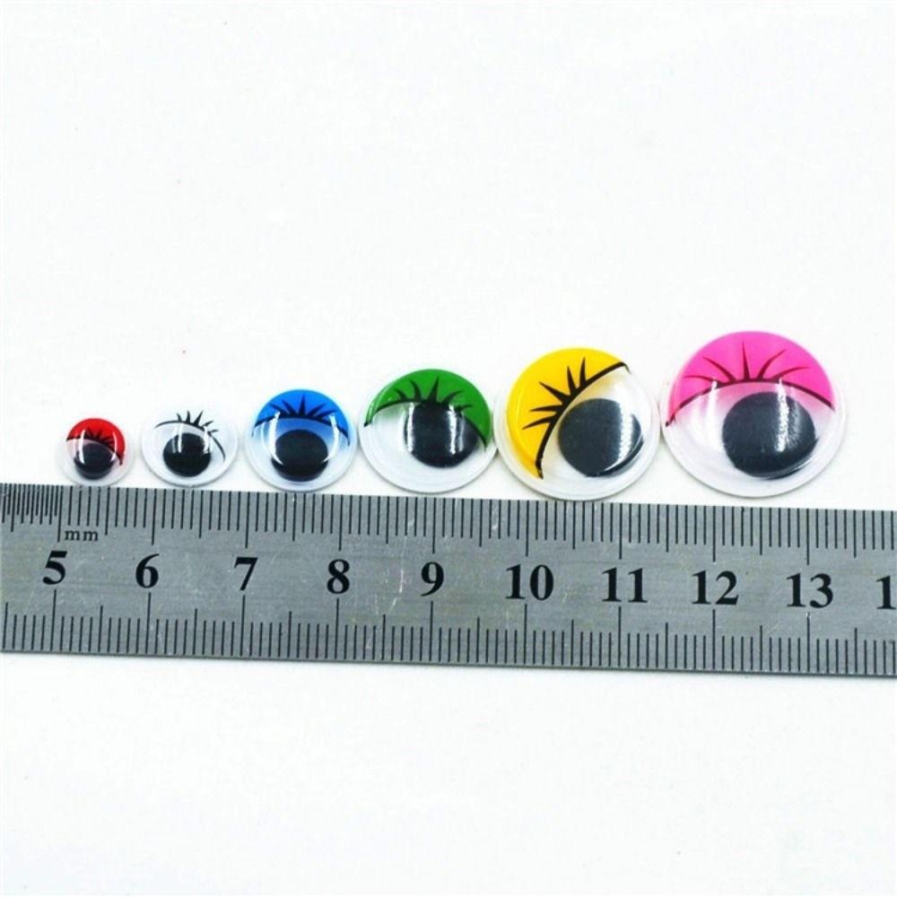 50/100pcs/bag with Eyelashes Dolls Activity Eyes 3D Wiggling Moving Eyes