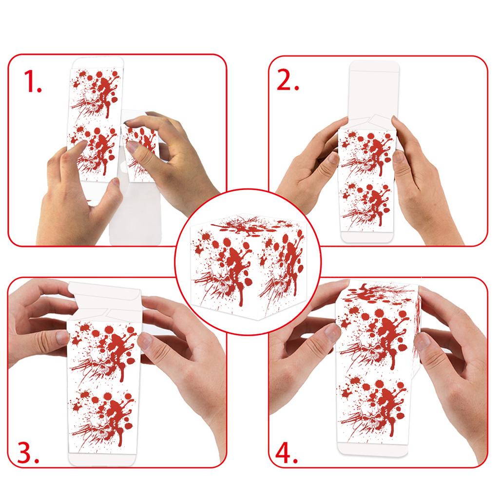 6pcs Halloween Candy Box Pumpkin Ghost Baking Cookies Gift Box Kids Favor Trick or Treat 2025 Happy Halloween Party Decoration