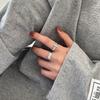 Glossy Cross Open Ring Hip Hop Cool Girl Tide Lucky Letter Vintage Vintage Index Finger Ring