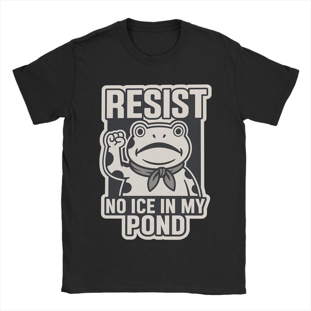 Portland Frog Protest Rage Against The Machine Men T Shirt Resist Frog Tee Shirt Short Sleeve O Collar T-Shirt Cotton Clothes