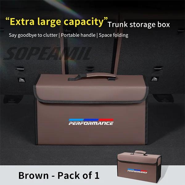 VJCL7 For BMW M X1 X2 X3 X4 X5 X7 E46 E60 E70 E72 E82 E90 E92 G05 G10 G20 G30 F05 F10 F20 F25 F30 Car Trunk Organizing And Storage Box