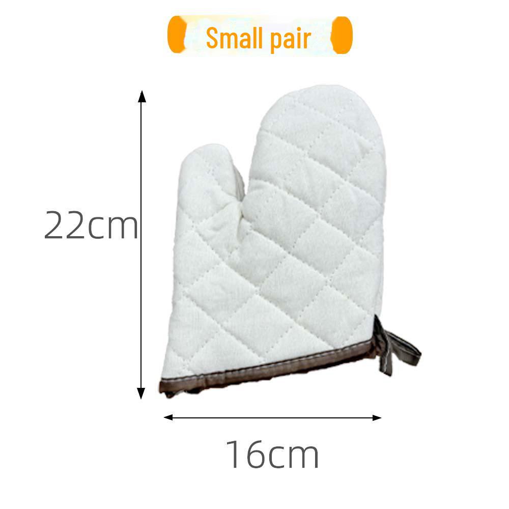 Удлиненные термостойкие хлопковые перчатки для духовки — утолщенные для кухни, микроволновки, выпечки и защиты от ожогов