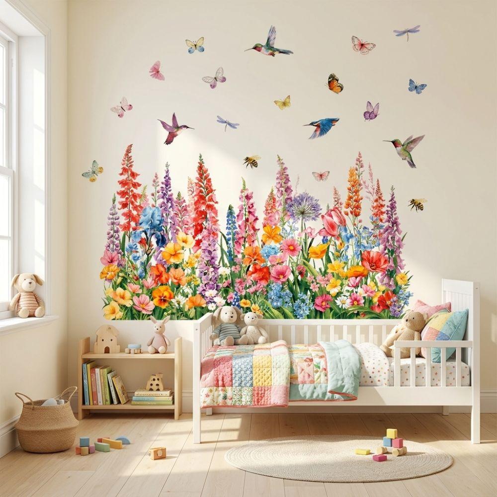 DIY Wall Stickers Colorful Static Adhesive Stickers Fashion Electrostatic Stickers Window