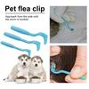 Portable Dogs Insect Remove Tweezers Practical 3pcs/set Cats Grooming Insect Clips Kittens Lice Removal Clamp Pet Cleaning Tools