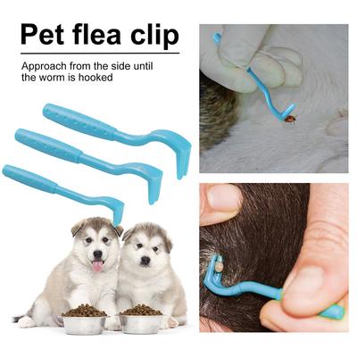 Портативный пинцет для удаления насекомых у собак, практичный, 3 шт./комплект, зажимы для удаления насекомых у кошек, зажим для удаления вшей у котят, инструменты для чистки домашних животных