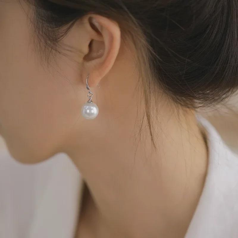 Элегантные жемчужные серьги во французском стиле — роскошный длинный дизайн для осени/зимы