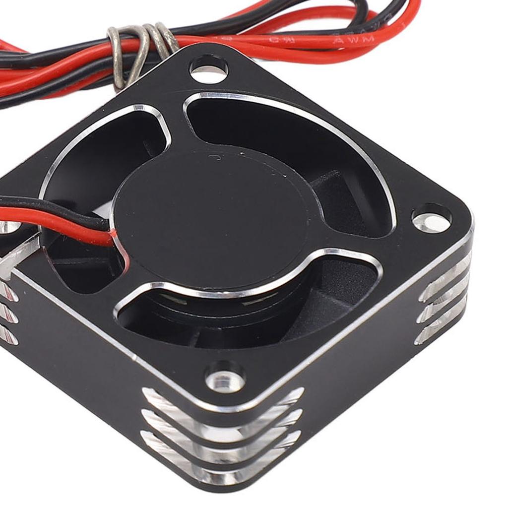 Motor Cooling Fan Universal 31x31mm 23000RPM Aluminum Plastic RC Car ESC Heatsink Fan for AXIAL for Traxxas for HSP for Redcat for HPI DC 5‑9V Silver