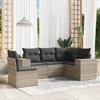 VidaXL Garden Lounge Set with Cushions 5 Pcs, Patio Sofas, Furniture Set, Outdoor Terrace Furniture, Grey 3222571