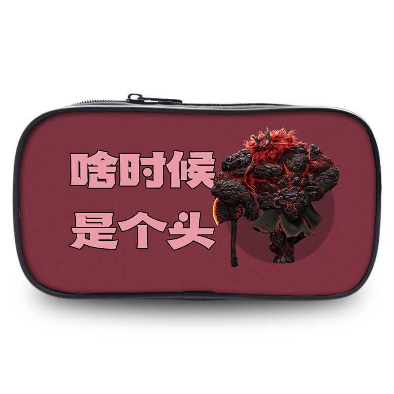 Fabric Nezha Oxford Pencil Case Organizer For Students And Teens Storage Bag