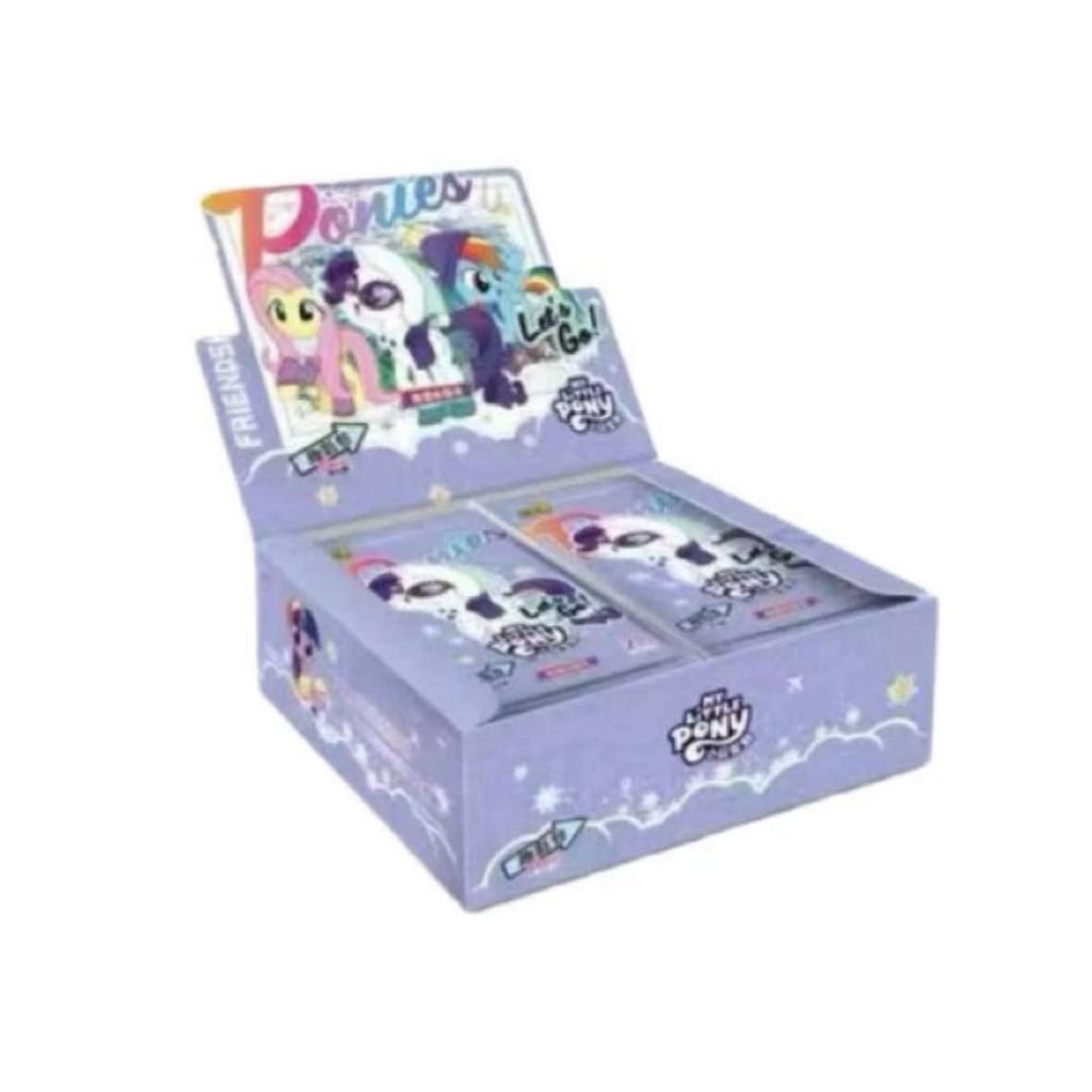 My Little Pony Полный набор теней для век «Веселье» Коробка Эплджек Флаттершай Редкая Коллекция CR Карта Предварительного выпуска Карта