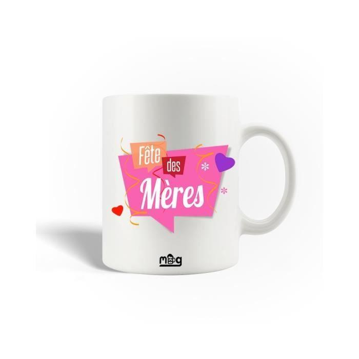 Mug en Céramique - Belle Citation - Fête des Mères - 30cl - Compatible Lave-Vaisselle - Blanc