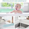 Bathtubs Splash Guards Toy Storage Shelf With 3 Feet Extended Design Safe Silicone Water Barrier For Toddlers Bath Safety