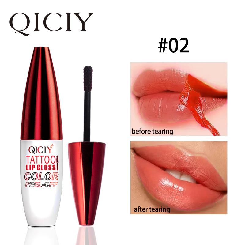 4 Color Liquid Peel-off Lip Gloss Waterproof Long-lasting Matte Lipstick Non-stick Cup Makeup Moisturizing Lip Tattoo Pigment
