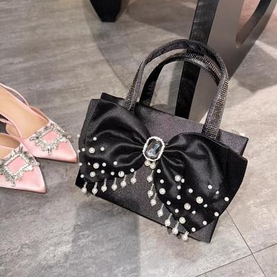 Женская сумочка Bow Pearl Dinner Bag Милая девушка Street Shot Messenger