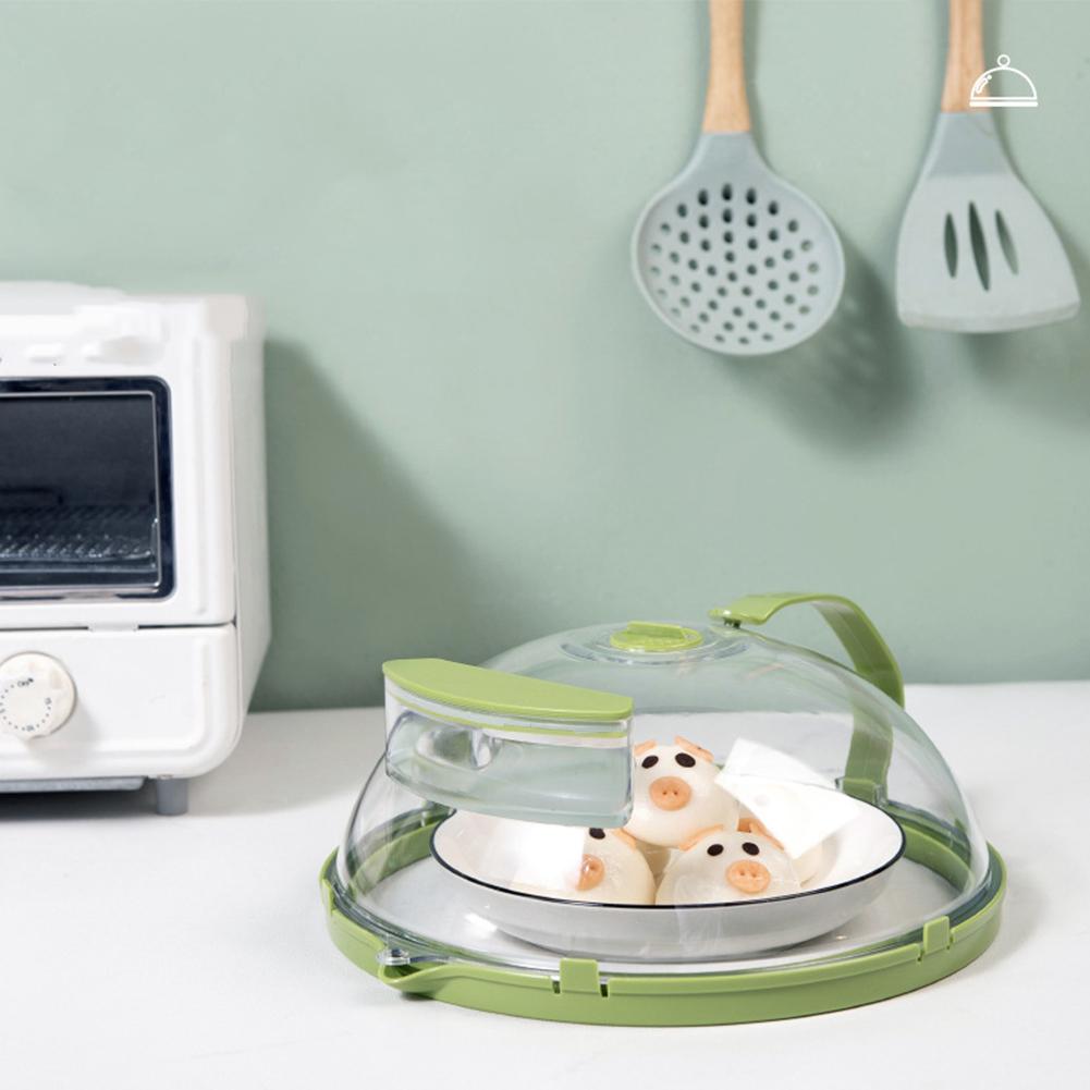 Крышка от брызг в микроволновой печи для еды с пароваркой и ручкой, крышка для миски, защита от брызг в микроволновой печи, гаджеты для домашней кухни