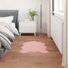 Non slip Artificial Rabbit Fur Rug OLITE Pink