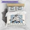 Ronaldo's Cristiano Ronaldo Celebration Bedding Set, Breathable Duvet Cover with Pillowcases, Soft Bed Linen for Bedroom Home Decoration, Perfect Fest