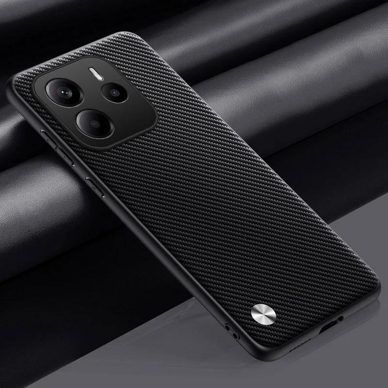 Простой чехол из искусственной кожи для Xiaomi Redmi Note 14 4G Note14pro+ Роскошный матовый жесткий противоударный чехол для телефона Redmi Note 14Pro