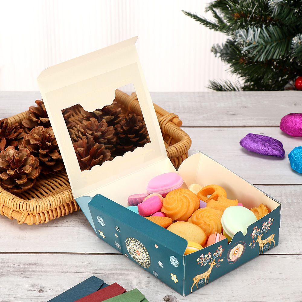Cup Cupcake Christmas Gift Box Christmas Cardboard Cake Boxes Gift Wrapping Box Cake Packaging Box