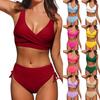 Женский раздельный сексуальный бикини, модный бюстгальтер с высокой талией, мягкий купальник без стального бюстгальтера