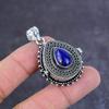Ляпис лазурь ручной работы стерлинговое серебро 925 подарок ювелирные изделия кулон яд 1,77" f2P27
