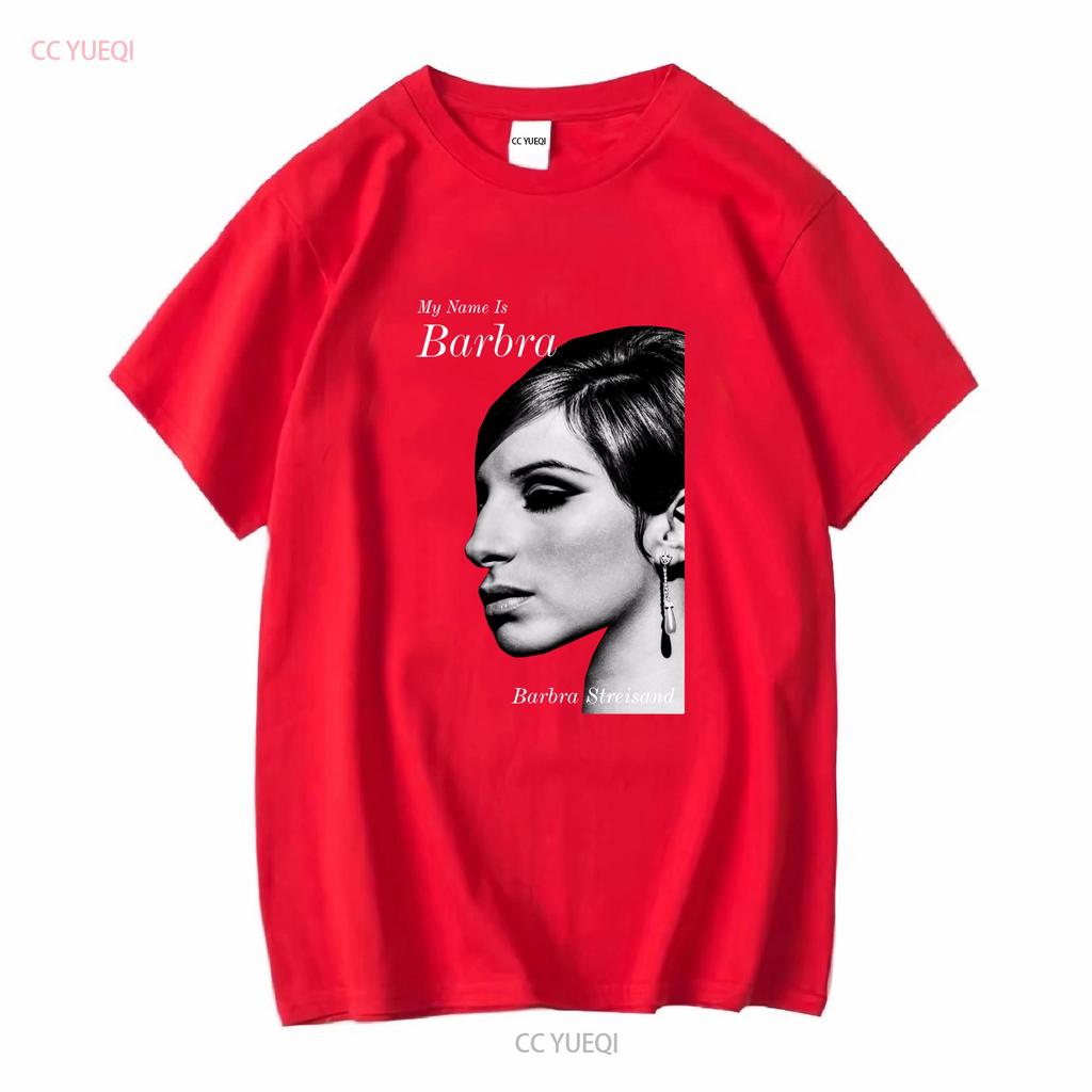 Редкая футболка Barbra Streisand Singer Basic для фаната Полный размер Tmb2137 С длинным или коротким рукавом Винтажная стирка Повседневная Слегка