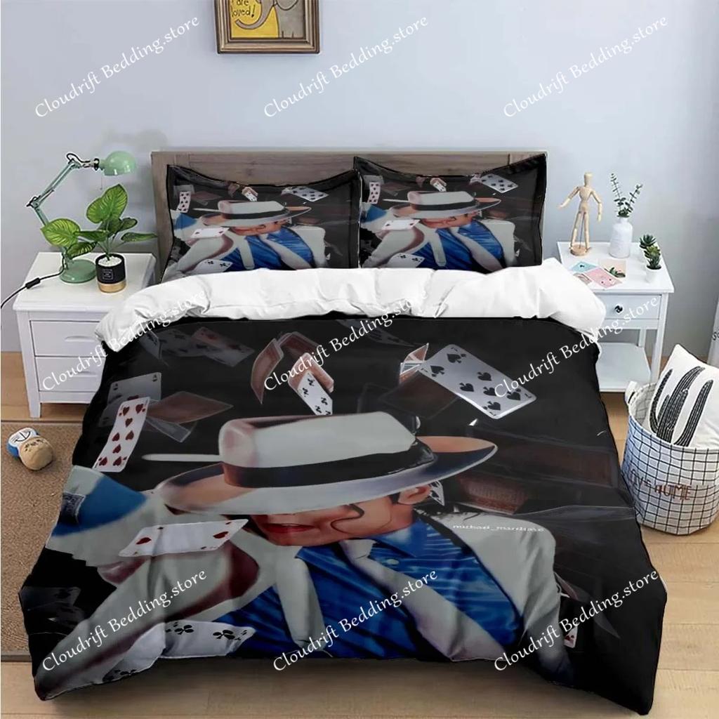 Изысканное модное постельное белье с принтом M-Michael-Jackson Комплект пододеяльник одеяло кровать Подарок на день рождения для молодежи детей девочек мальчиков