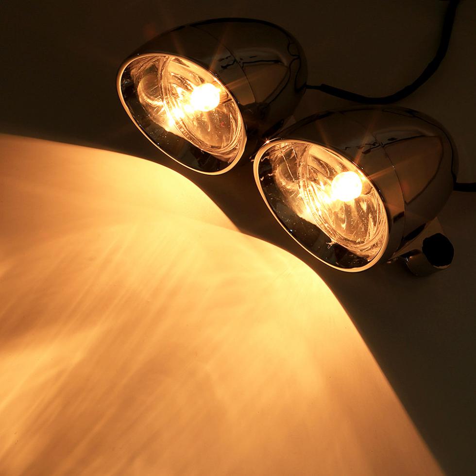 10 Вт 2 шт. универсальные фары для мотоциклов ретро противотуманные фары в стиле ретро вспомогательный свет