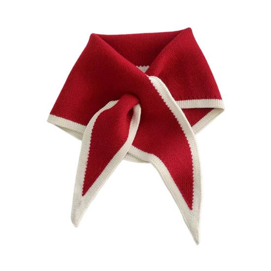 Женский шарф пэчворк цвет пирсинг обернутый короткий шарф ложный воротник зимний уличный велосипедный шарф-обертывание