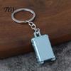 Replica Suitcase Keyring Mini Keychain, Metal Luggage Bag Charm with Rolling Lightweight Decoration Wheels, Travel Themed Backpack Accessories,