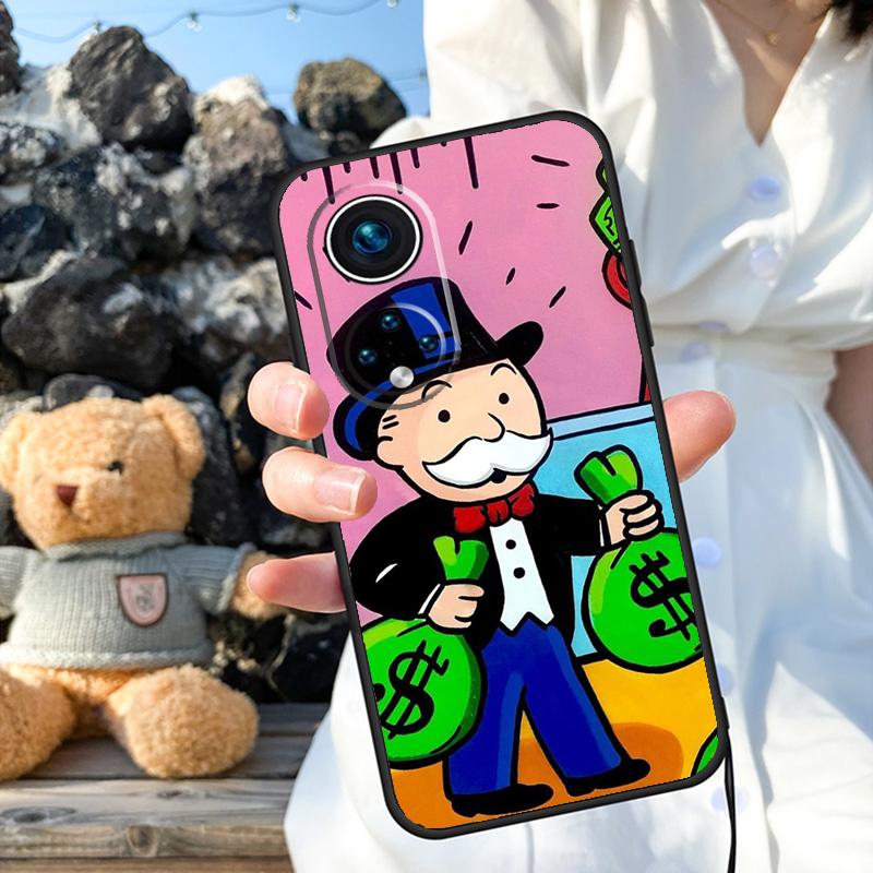 Dollar M-Monopolys Case For Honor Magic 6 Pro 90 70 50 Magic 5 Lite X6 X7 X8 X9 X6a X7a X8a X9a X8b X9b Cover