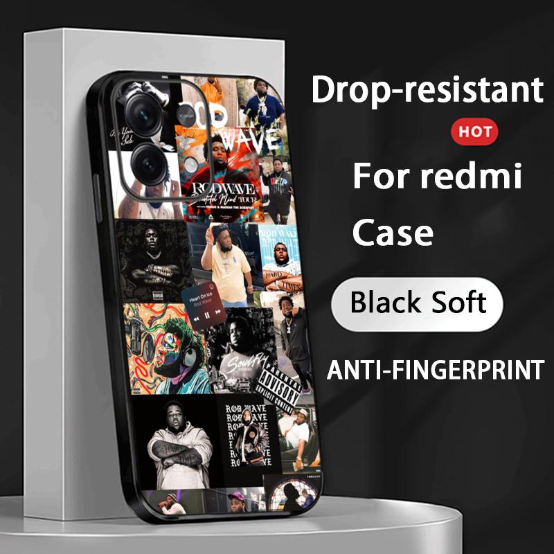 Модный крутой постер рэпера Rod Wave Чехол для телефона Для Redmi Note 14 13 12 11 Pro Plus S 5G 14C A3 Мягкий черный чехол для телефона