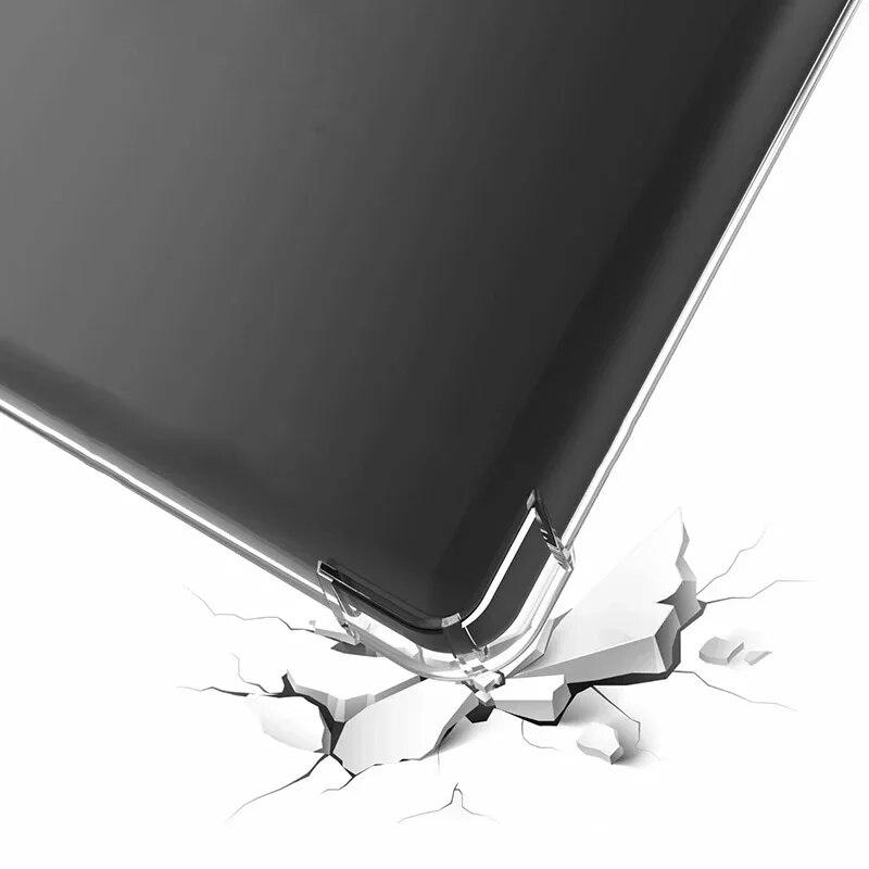 Tablet Case for Kindle Fire HD 10 2021 10.1" Silicone Soft Shell Airbag Cover Transparent Protection Ebook TPU Convenient