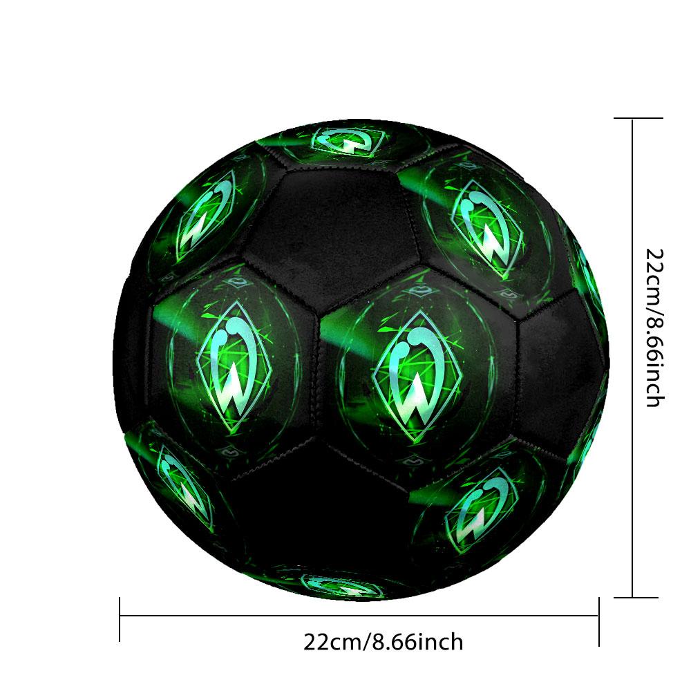 SV Werder Bremen Soccer Ball Size 5 Colorful Machine Stitched PVC Competition Ready Durable High-Bounce
