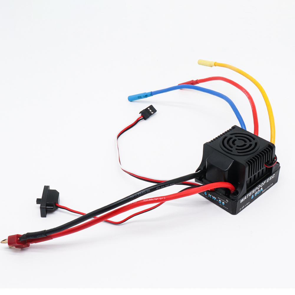 60A/80A Brushless ESC Multiple Protection Brushless Speed Controllers Replacement Parts for 1/8 1/10 1:10 RC Off-road Vehicle