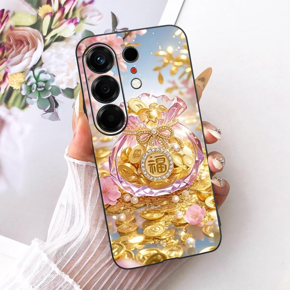 Чехол для Tecno Camon 50 4G CN5 Милый Лев Модный Расписной Чехол Мягкий ТПУ Чехол для Телефона Для Tecno Camon 50 Pro 4G CN5c Camon50 Fundas
